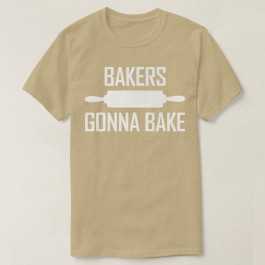 Dough Kneading Roller Pin Baking Lovers Bakers Gon T-Shirt (Design vorne)