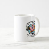 Dough-n-nicht Skip Leg Day - Funny Niedlich Donut Kaffeetasse (VorderseiteRechts)