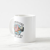 Dough-n-nicht Skip Leg Day - Funny Niedlich Donut Kaffeetasse (Vorderseite Links)