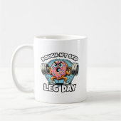 Dough-n-nicht Skip Leg Day - Funny Niedlich Donut Kaffeetasse (Links)