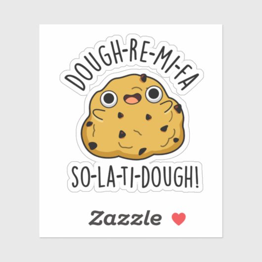 Dough-Re-Mi Funny Music Dough Puff Aufkleber (Blatt)