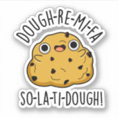 Dough-Re-Mi Funny Music Dough Puff Aufkleber (Vorderseite)