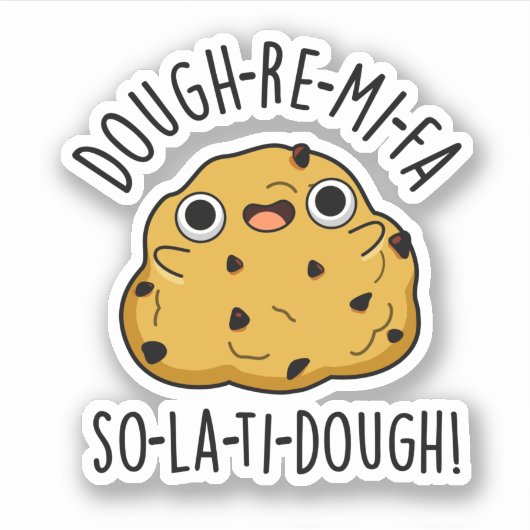 Dough-Re-Mi Funny Music Dough Puff Aufkleber (Vorderseite)