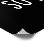 Dough-Re-Mi Funny Music Dough Pun Dark BG Poster (Ecke)