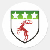 DOUGHERER SHIELD RUNDER AUFKLEBER (Vorderseite)