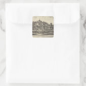 Dougherty, Murphy Residenzen Quadratischer Aufkleber (Tasche)