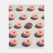 Doughnüsse in einer Gruppe Fleecedecke (Vorderseite)