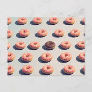 Doughnüsse in einer Gruppe Postkarte