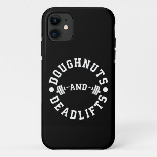 Doughnut and Deadlifts - Carbon - Funny Workout Case-Mate iPhone Hülle