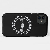 Doughnut and Deadlifts - Carbon - Funny Workout Case-Mate iPhone Hülle (Rückseite (Horizontal))