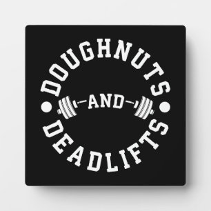 Doughnut and Deadlifts - Carbon - Funny Workout Fotoplatte