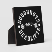 Doughnut and Deadlifts - Carbon - Funny Workout Fotoplatte (Vorderseite)
