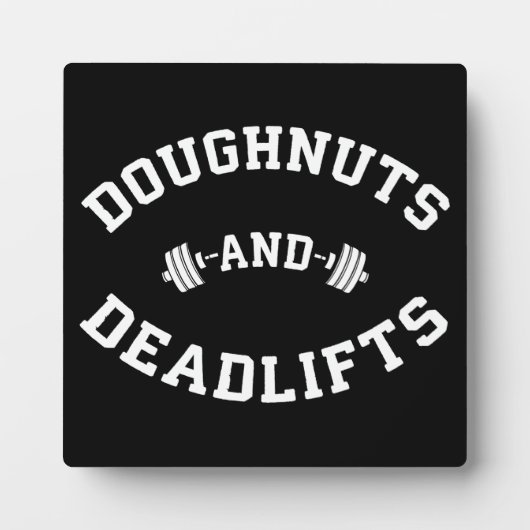 Doughnut and Deadlifts - Funny Gym Workout Fotoplatte (Vorderseite)