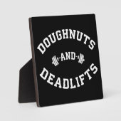 Doughnut and Deadlifts - Funny Gym Workout Fotoplatte (Vorderseite)