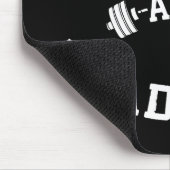 Doughnut and Deadlifts - Funny Gym Workout Mousepad (Ecke)