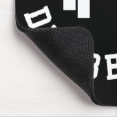 Doughnut and Dumbells - Carbon - Funny Workout Mousepad (Ecke)