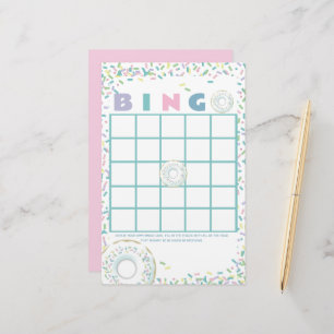 Doughnut and Sprinkles Bingo Stationery Briefpapier