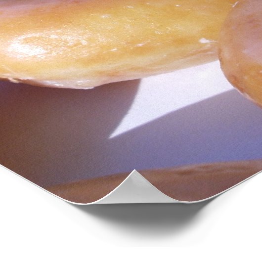Doughnut auf Leinwand Poster (Ecke)