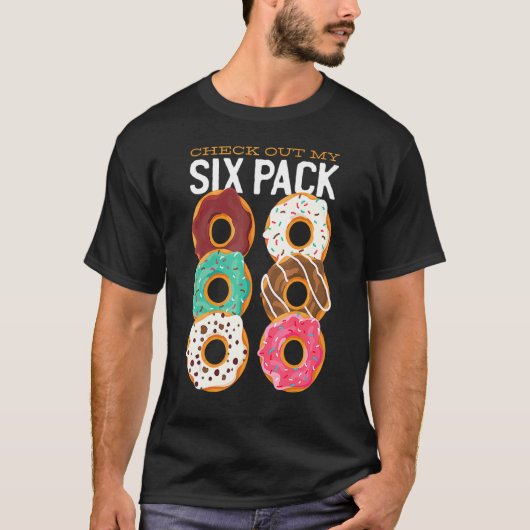 Doughnut Backwaren Karo aus meinem Sixpack Donut T-Shirt (Vorderseite)