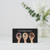 Doughnut Bakery Customer Loyalty Business Cards Visitenkarte (Stehend Vorderseite)