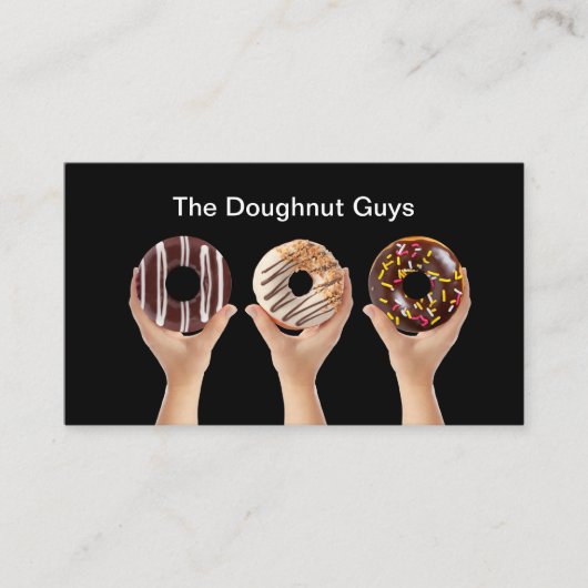 Doughnut Bakery Customer Loyalty Business Cards Visitenkarte (Vorderseite)