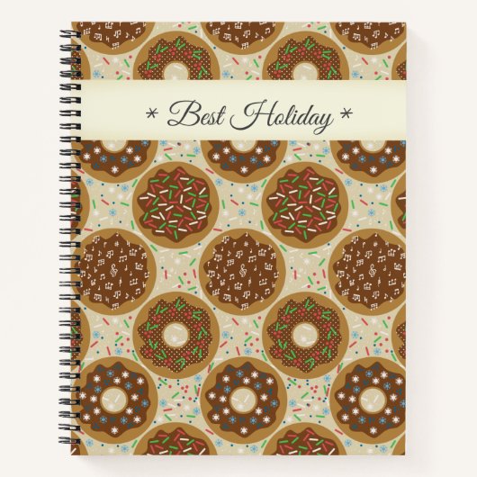 Doughnut Best Holiday Notizblock (Vorderseite)