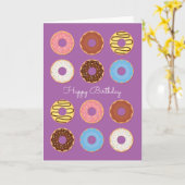 Doughnut Birthday Card Karte (Gelbe Blume)
