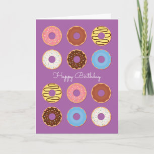 Doughnut Birthday Card Karte
