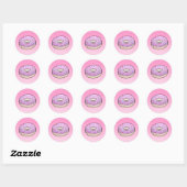 Doughnut Classic Round Sticker (Blatt)