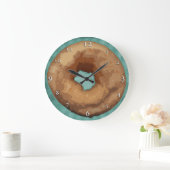 Doughnut Clock: plain or personalized Große Wanduhr (Zuhause)