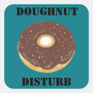 Doughnut den Aufkleber nicht stören