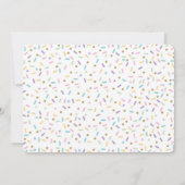 Doughnut Donut Grow up Invite Birthday Sprinkles Einladung (Rückseite)