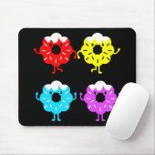 Doughnut Donut Lovers Mousepad (Mit Mouse)