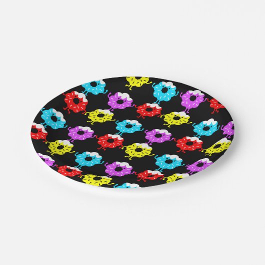 Doughnut Donut Lovers Pappteller (Schrägansicht)