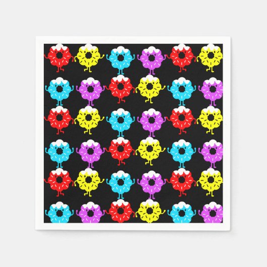 Doughnut Donut Lovers Serviette (Vorderseite)