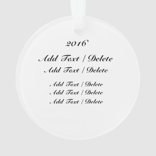 Doughnut/Donut-Ornament Ornament (Rückseite)