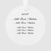 Doughnut/Donut-Ornament Ornament (Rückseite)