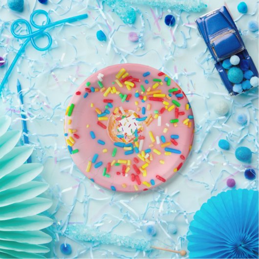 Doughnut Donut Paper Plate Pappteller (Party)