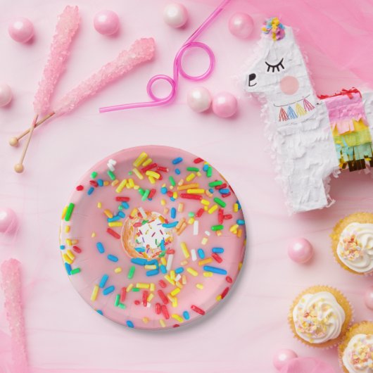 Doughnut Donut Paper Plate Pappteller (Party)