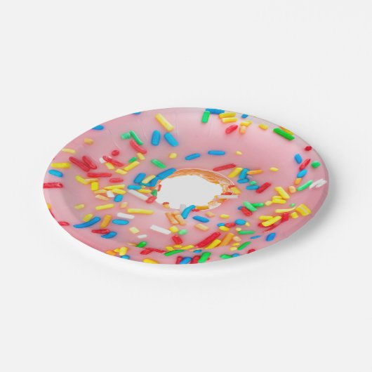 Doughnut - Donut Pappteller (Schrägansicht)