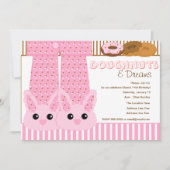 Doughnut & Dreams Pajama Party Sleepover Einladung (Vorderseite)