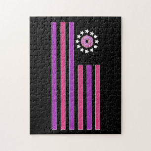 Doughnut - Flagge Puzzle