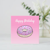 Doughnut Flat Begrüßungskarte Geburtstag Karte (Stehend Vorderseite)