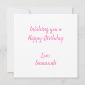 Doughnut Flat Begrüßungskarte Geburtstag Karte (Rückseite)