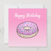 Doughnut Flat Begrüßungskarte Geburtstag Karte (Vorderseite)