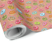 Doughnut Geschenkpapier (Rolleneckpunkt)