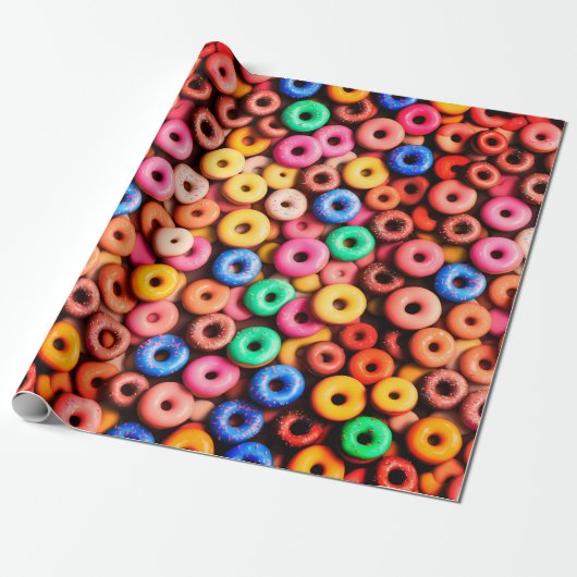 Doughnut Geschenkpapier (Ungerollt)