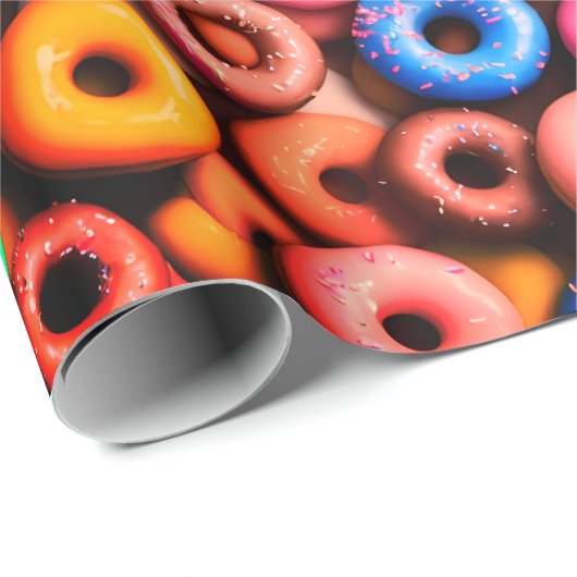 Doughnut Geschenkpapier (Rolleneckpunkt)