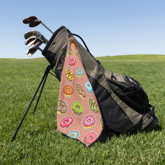 Doughnut golfhandtuch (Gras)
