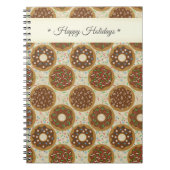 Doughnut Happy Holidays Notizblock (Vorderseite)